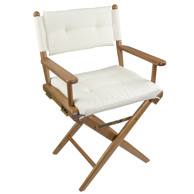 Folding Directors Chair With Cushion 